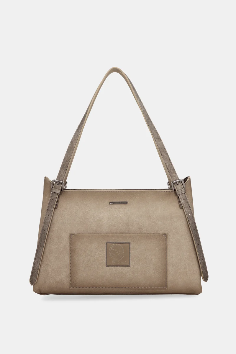 Sac porté épaule Taupe