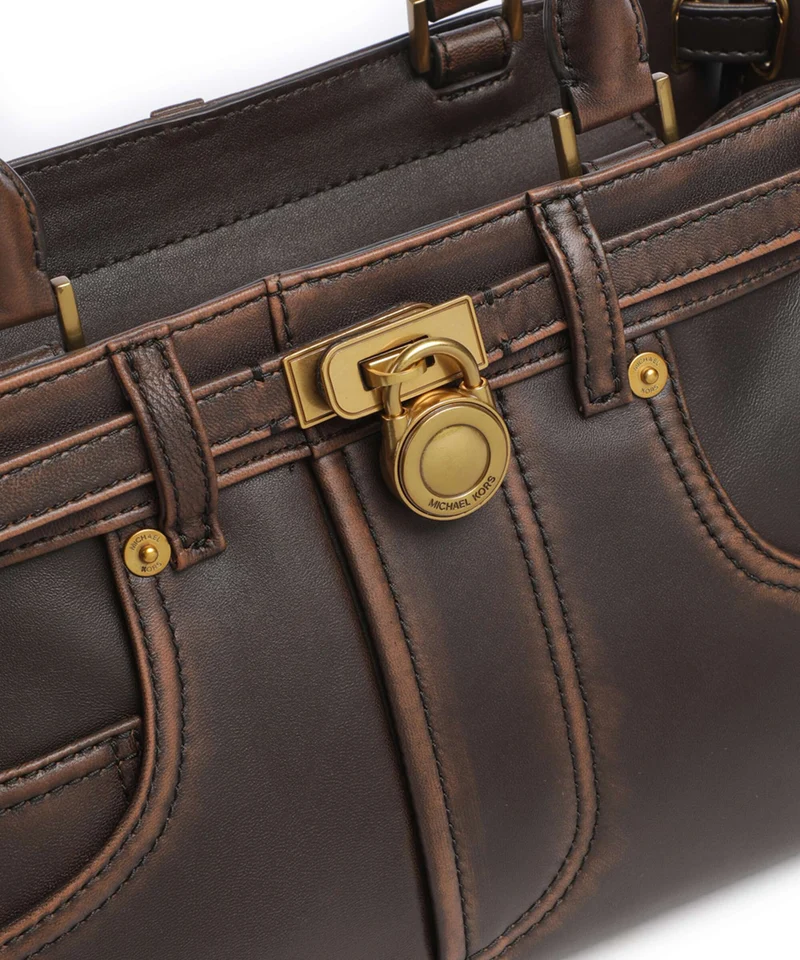 Michael Kors Hamilton Moderne Small Sac porté épaule chocolate