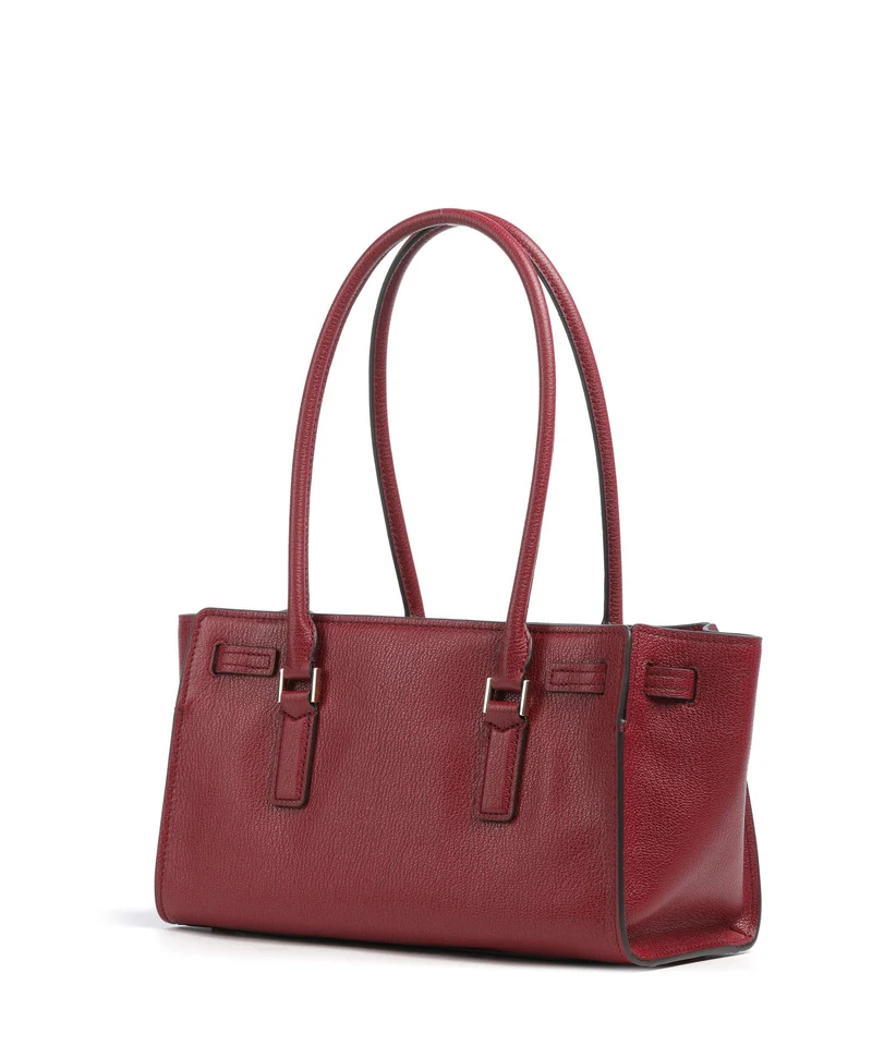 Michael Kors Hamilton Moderne Small Sac porté épaule deep red