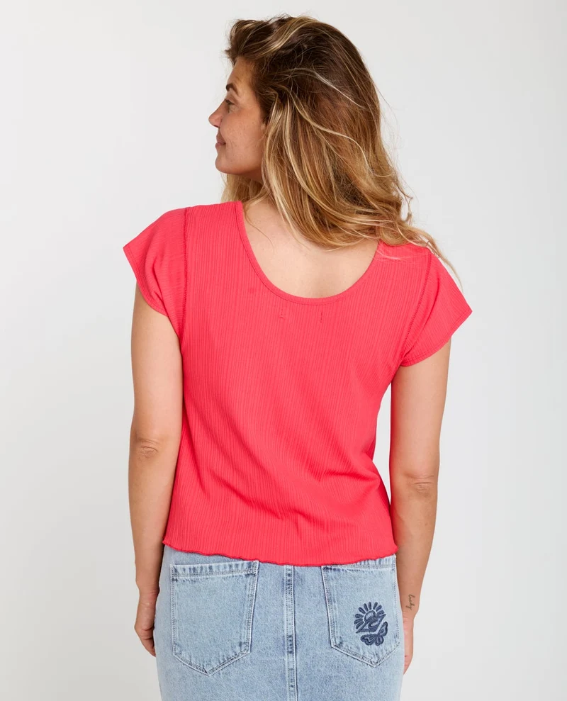 Amantea Rib Top Short Sleeve