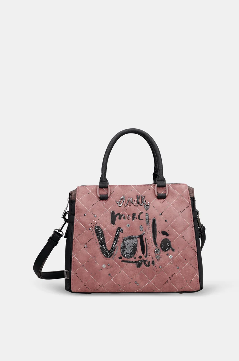 Sac à main avec anse et bandoulière Parisian