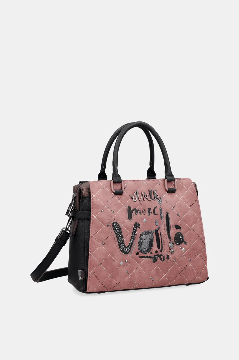 Sac à main avec anse et bandoulière Parisian