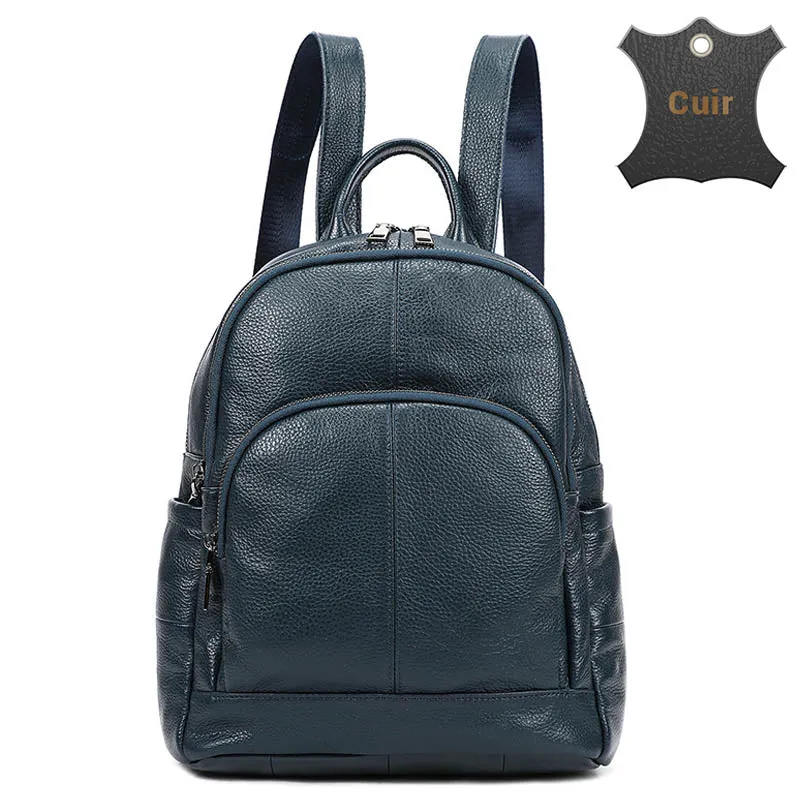 Wyde sac à dos femme en cuir souple