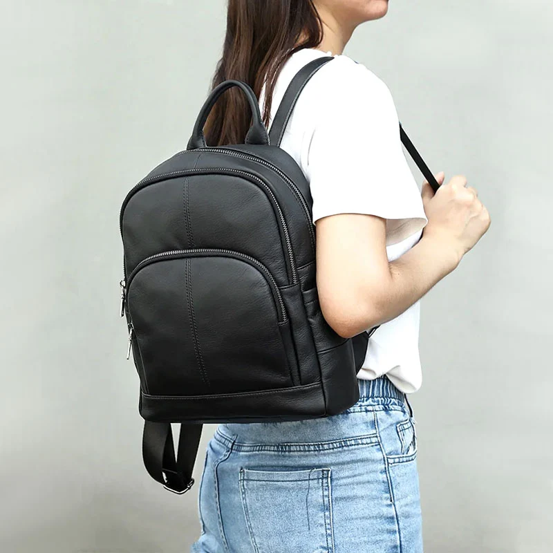 Wyde sac à dos femme en cuir souple