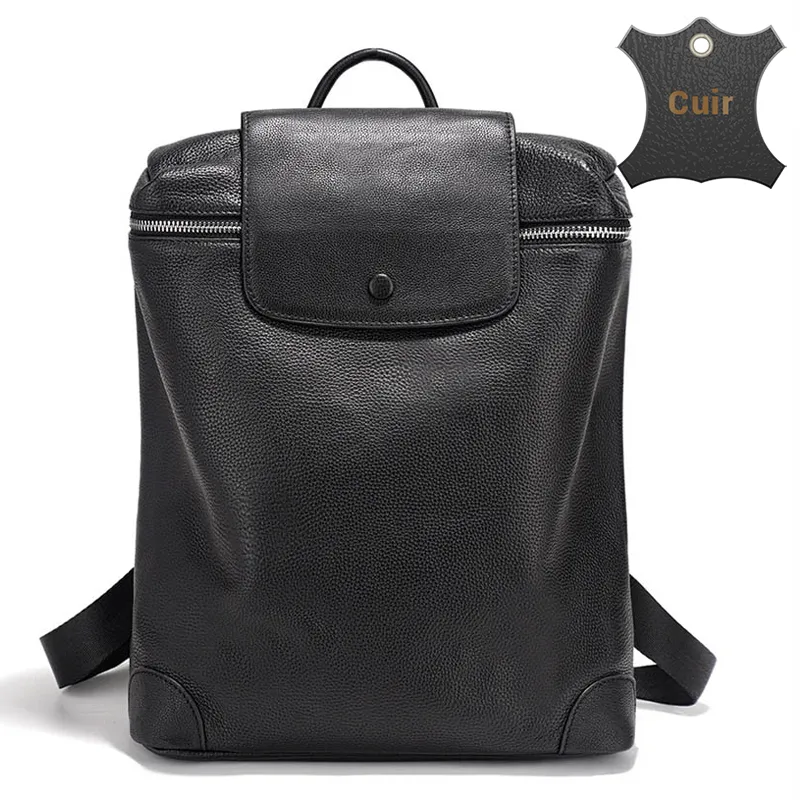 Lusaka sac à dos femme cuir noir