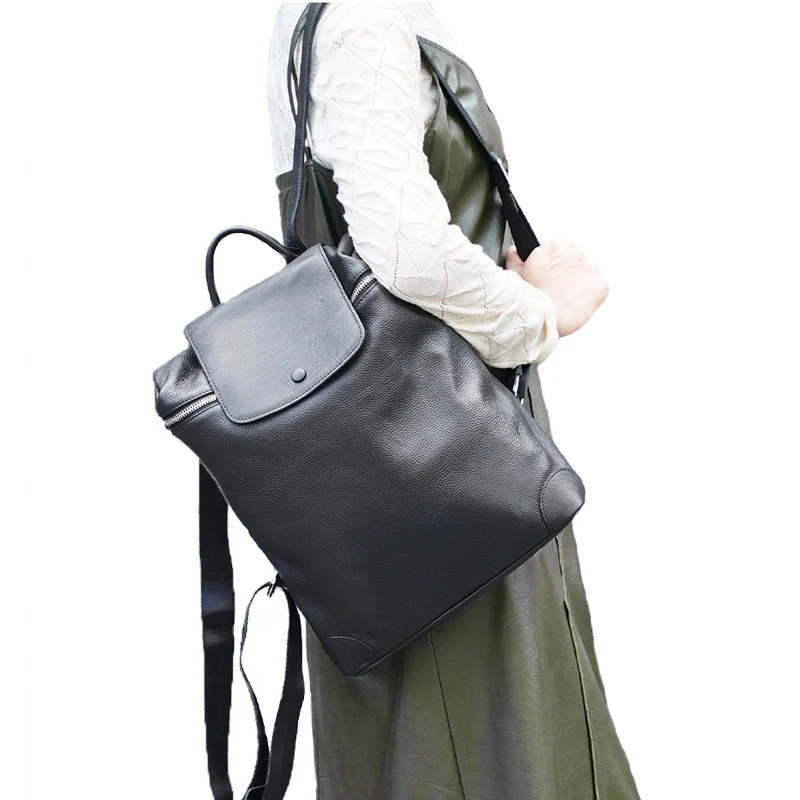 Lusaka sac à dos femme cuir noir