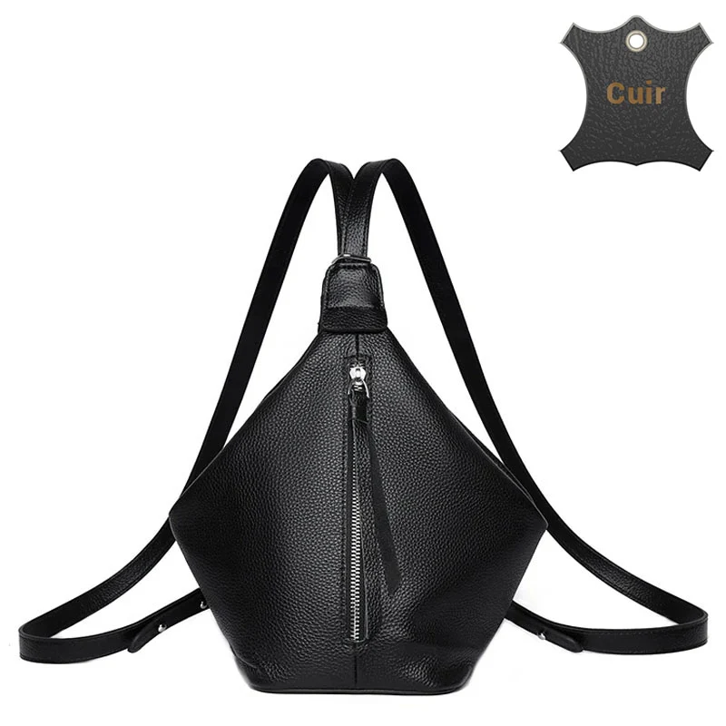 Tino petit sac à dos cuir convertible bandoulière
