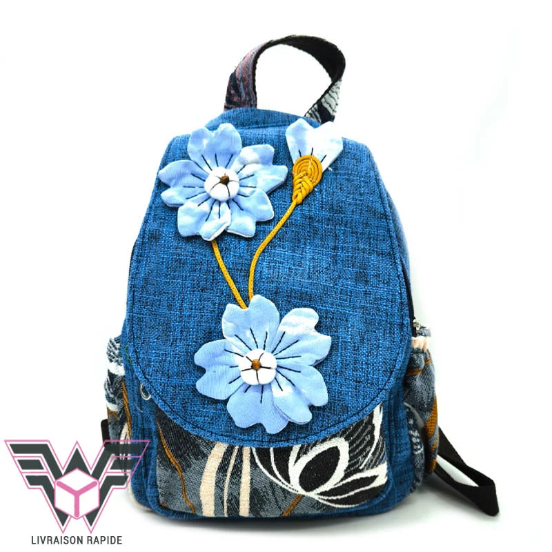 Aster petit sac à dos femme toile