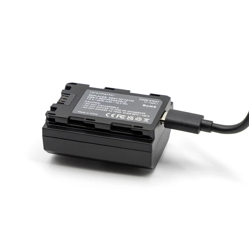 Pile Sony NP-FZ100 avec port USB-C