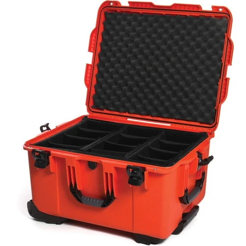Valise Rigide à Roulettes Nanuk 960 avec Séparateurs Rembourrés (Orange)