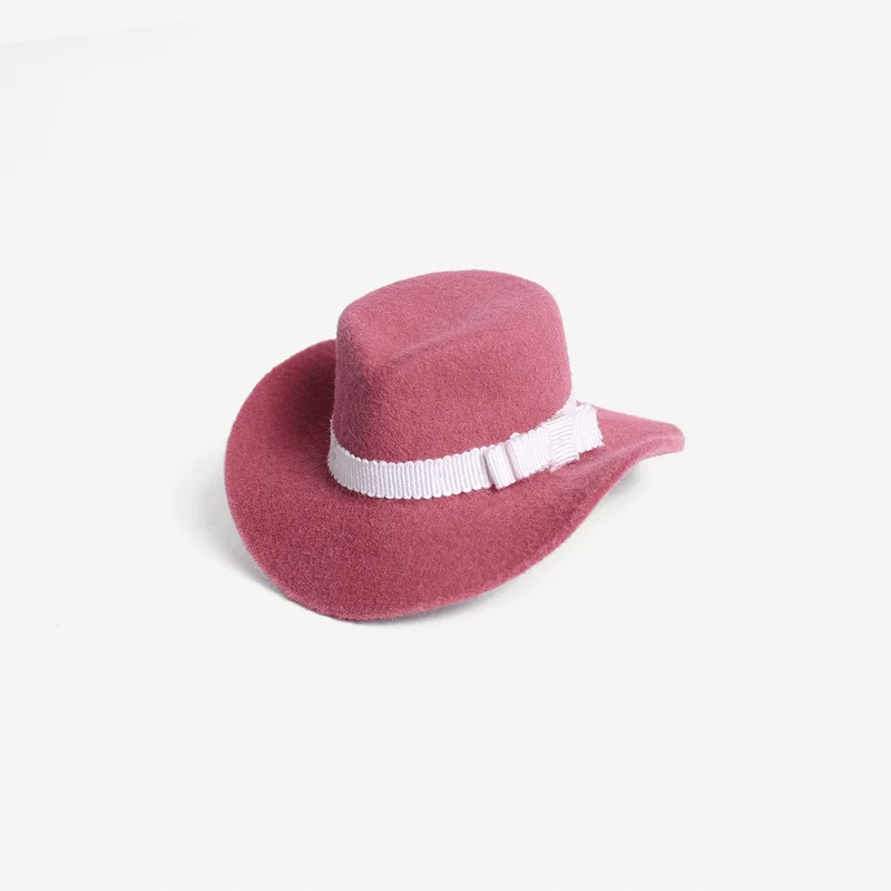 Mini breloque chapeau - Rose