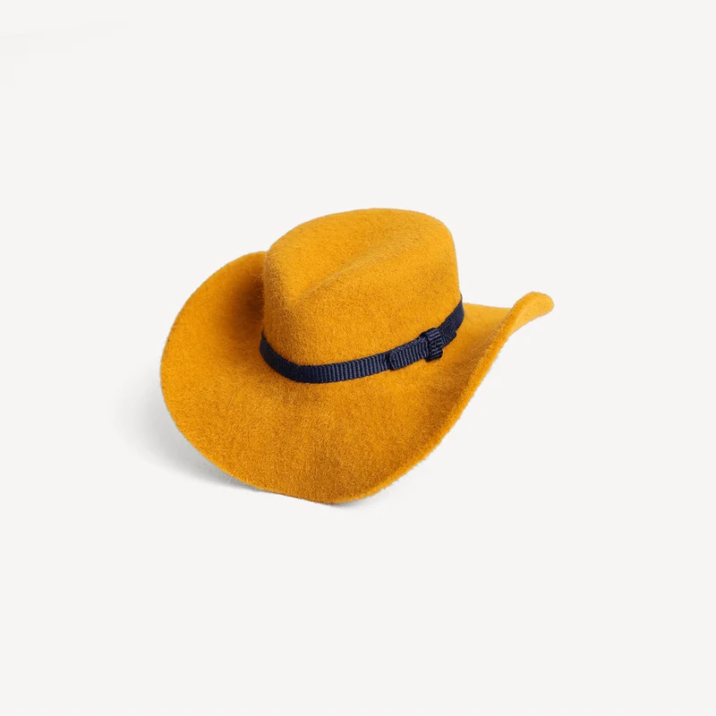 Mini breloque chapeau - Moutarde