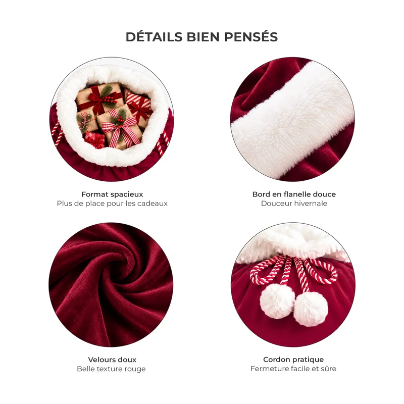Cadeaux Adorables Pour Enfants - Sac De Noël Personnalisable Avec Prénom