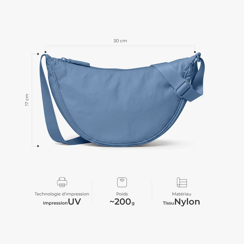 Cadeau Femme Avec Fleur De Naissance - Sac Bandoulière Personnalisable