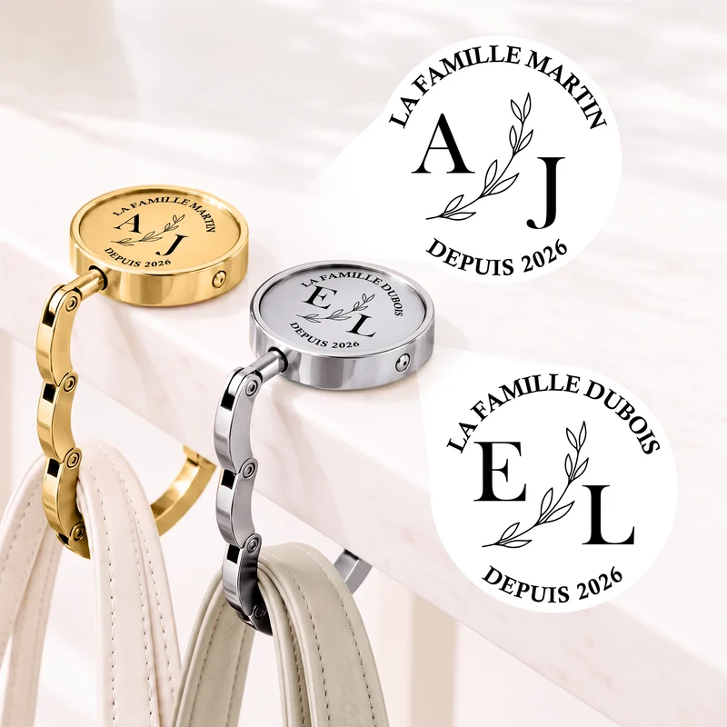 Cadeau Famille Original - Accroche Sac Personnalisable