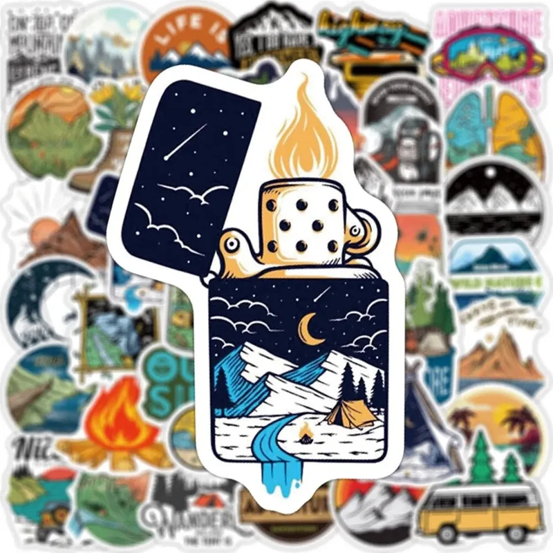 Autocollants Voyage Valise | Pack 100 Stickers Pvc