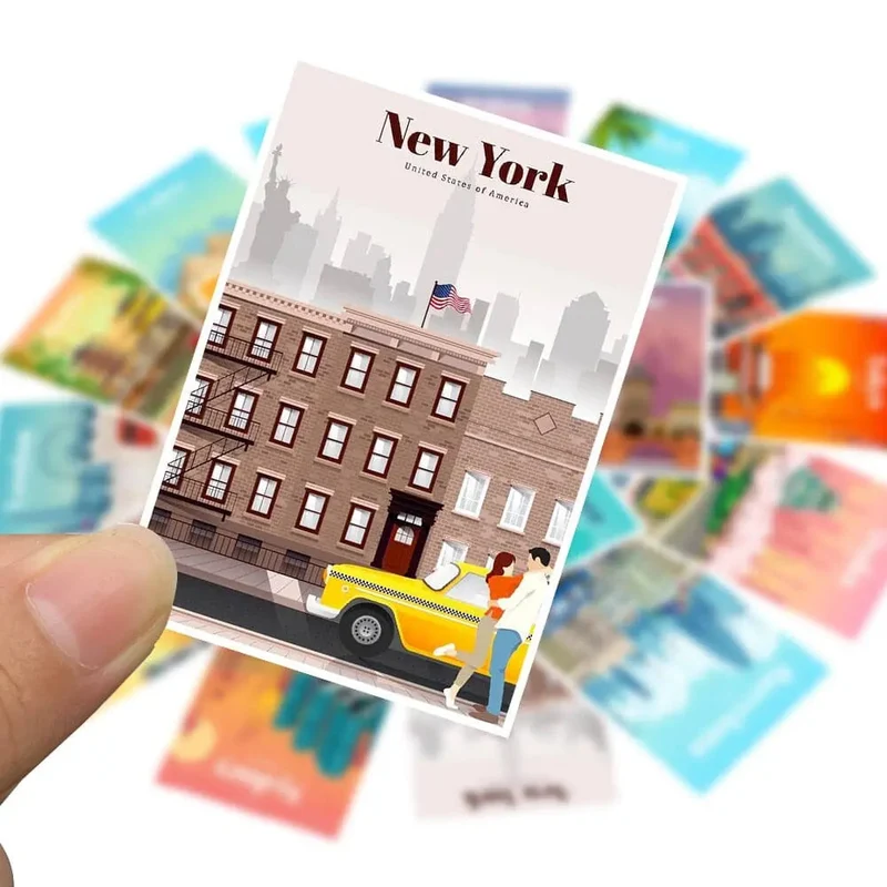 Autocollants Valise Voyage | Pack 25 Stickers Pvc