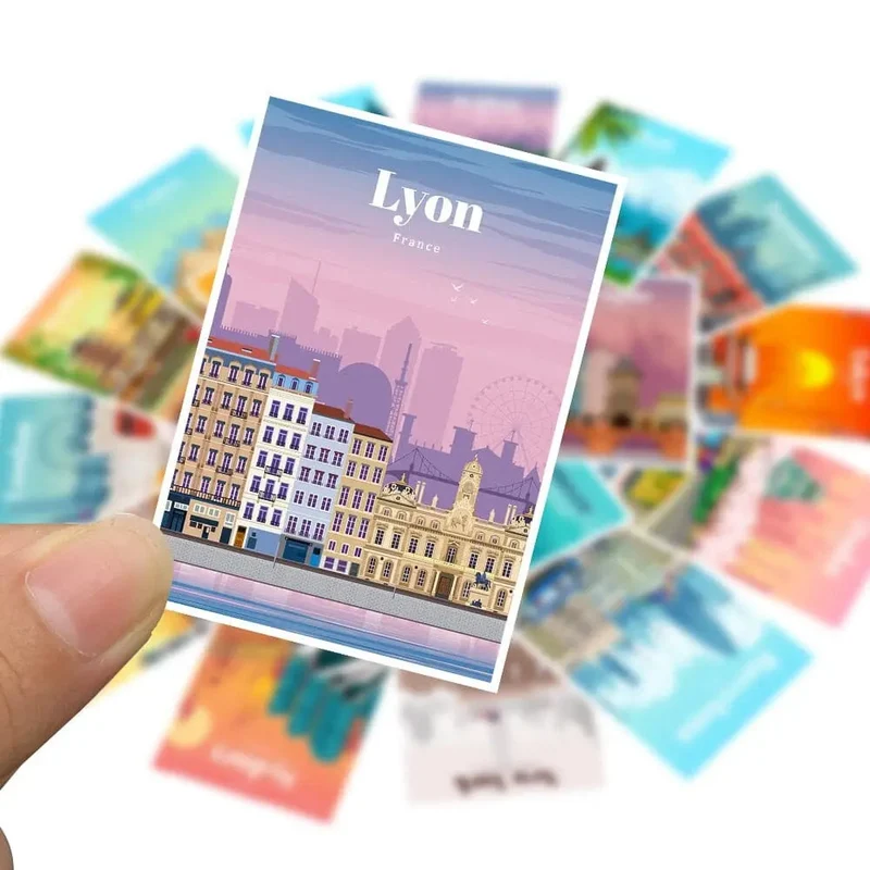 Autocollants Valise Voyage | Pack 25 Stickers Pvc