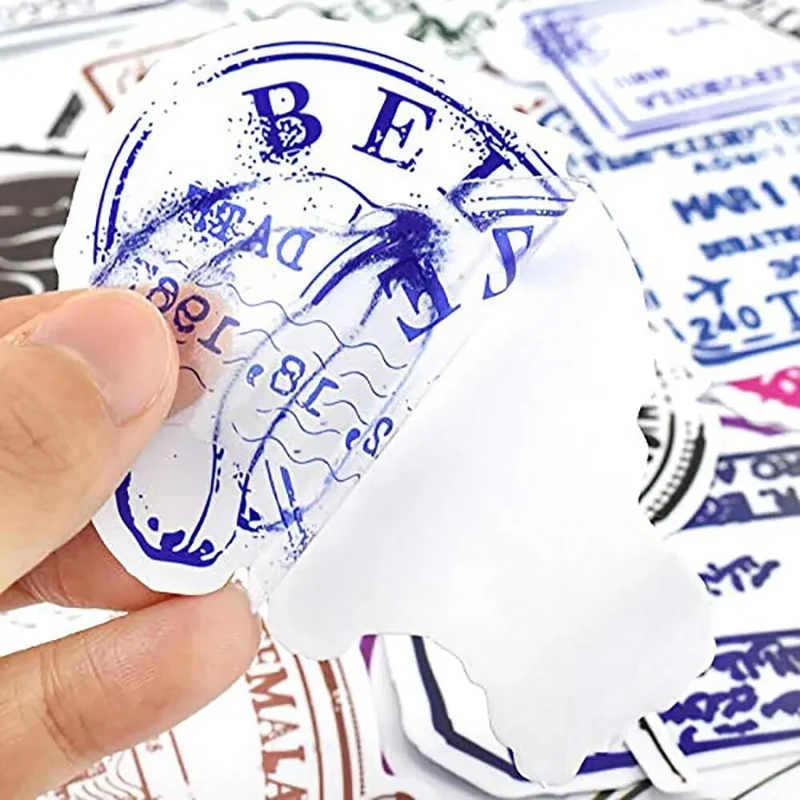 Autocollants Valise Personnalisés | Pack 50 Stickers Transparents