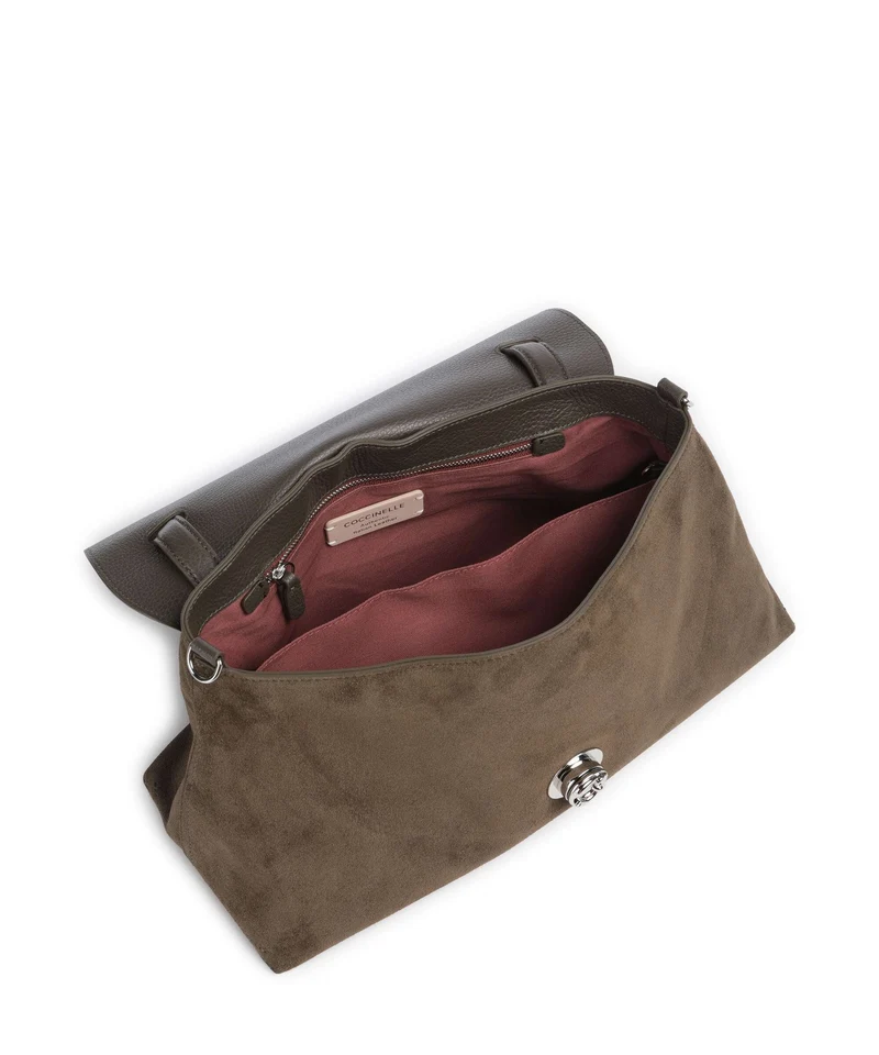 Coccinelle Nikla Suede Sac à main fango