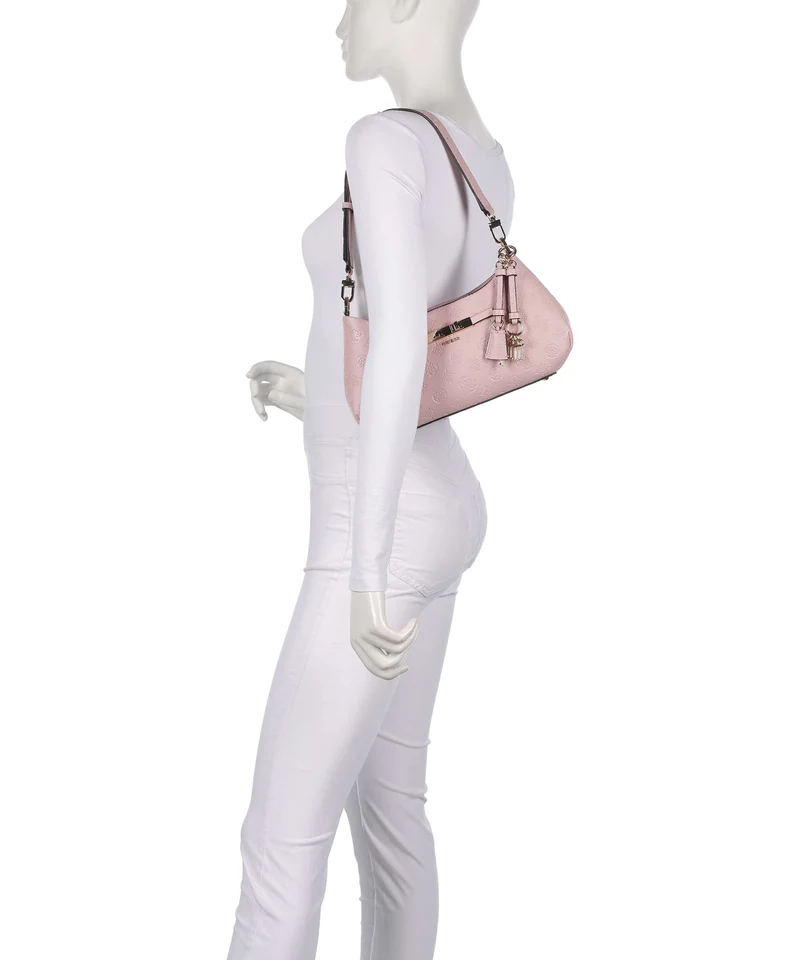 Guess Carmella Sac porté épaule light pink logo