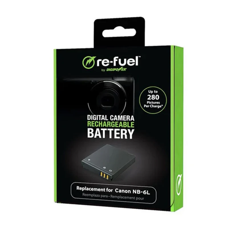 Pile Re-Fuel NB-6L pour Canon