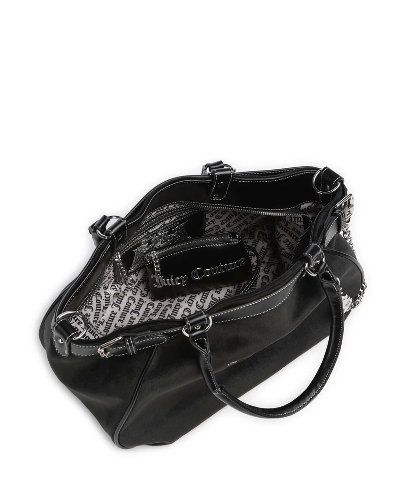 Juicy Couture Twig Narrative Velvet L Cabas black