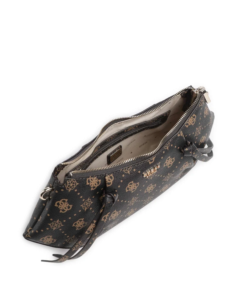 Guess Allegra Logo Sac porté épaule espresso logo