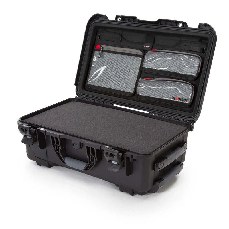Valise Rigide à roulettes Nanuk 935 avec Mousse & Organisateur de couvercle (Noir)