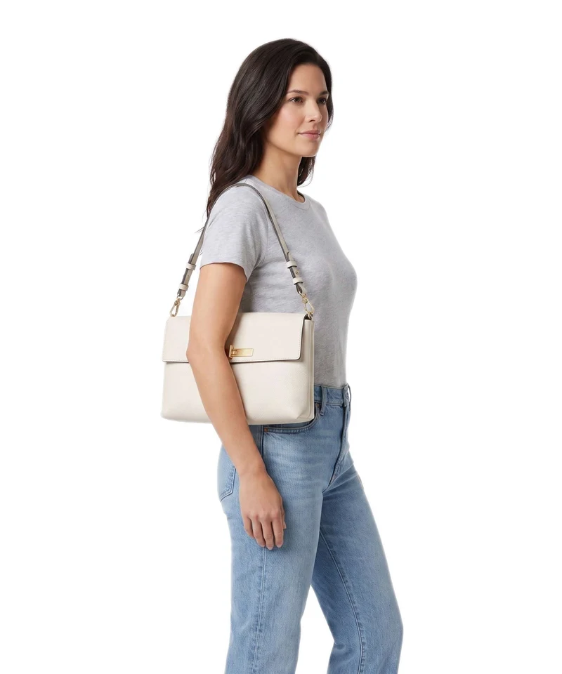 Abro Agave Twist Sac porté épaule beige