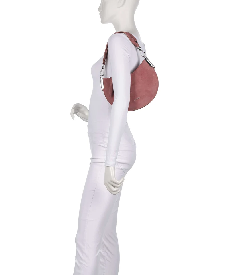 Coccinelle Sunup Suede Sac porté épaule winter rose