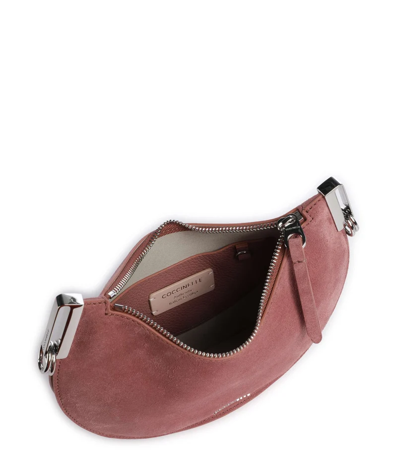 Coccinelle Sunup Suede Sac porté épaule winter rose