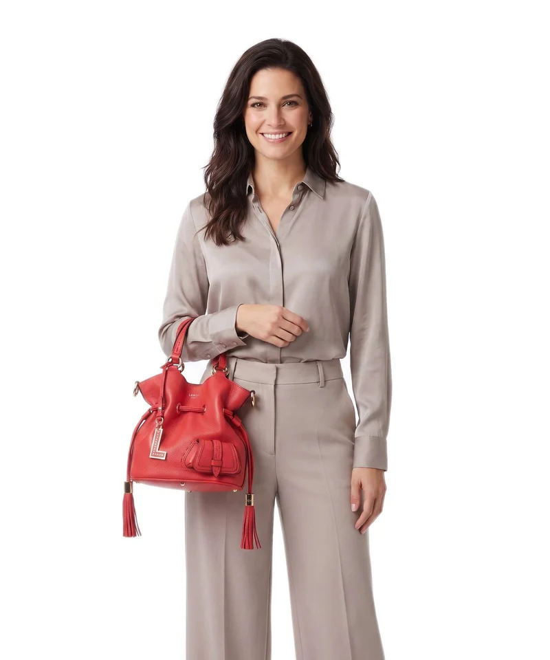 Lancel Premier Flirt S Sac seau kiss red