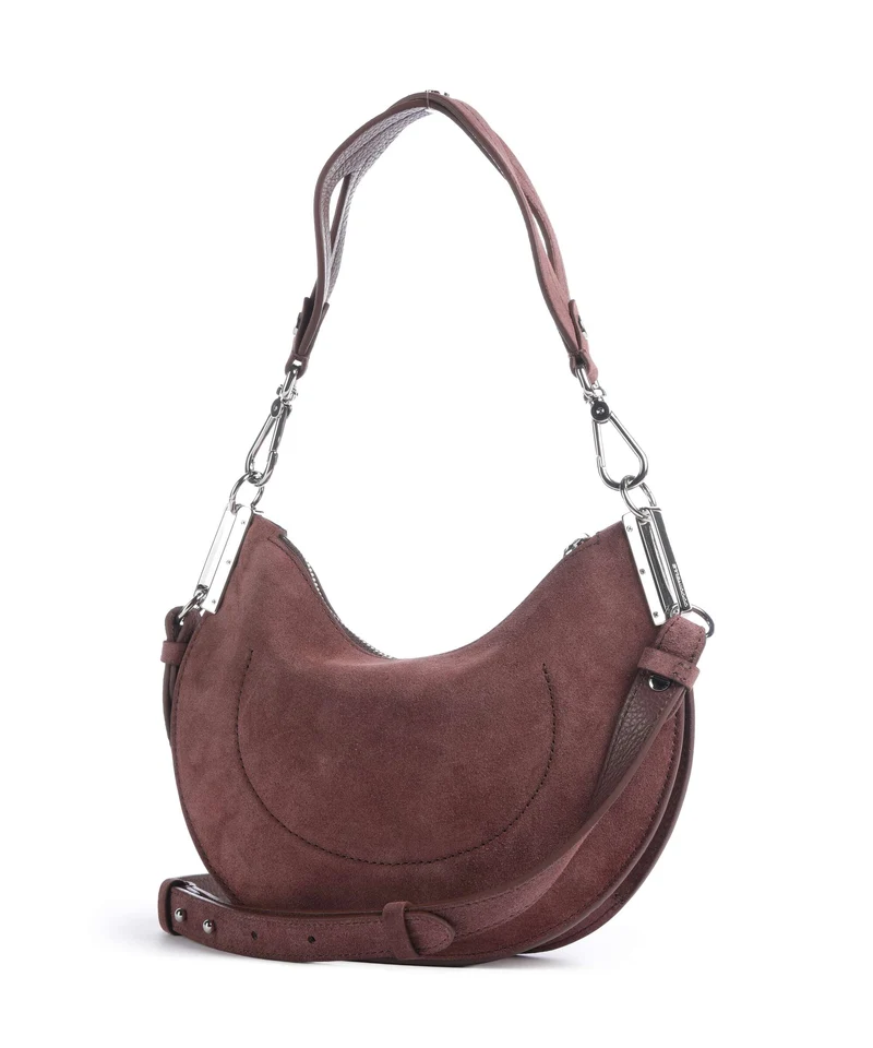 Coccinelle Sunup Suede Sac porté épaule berry