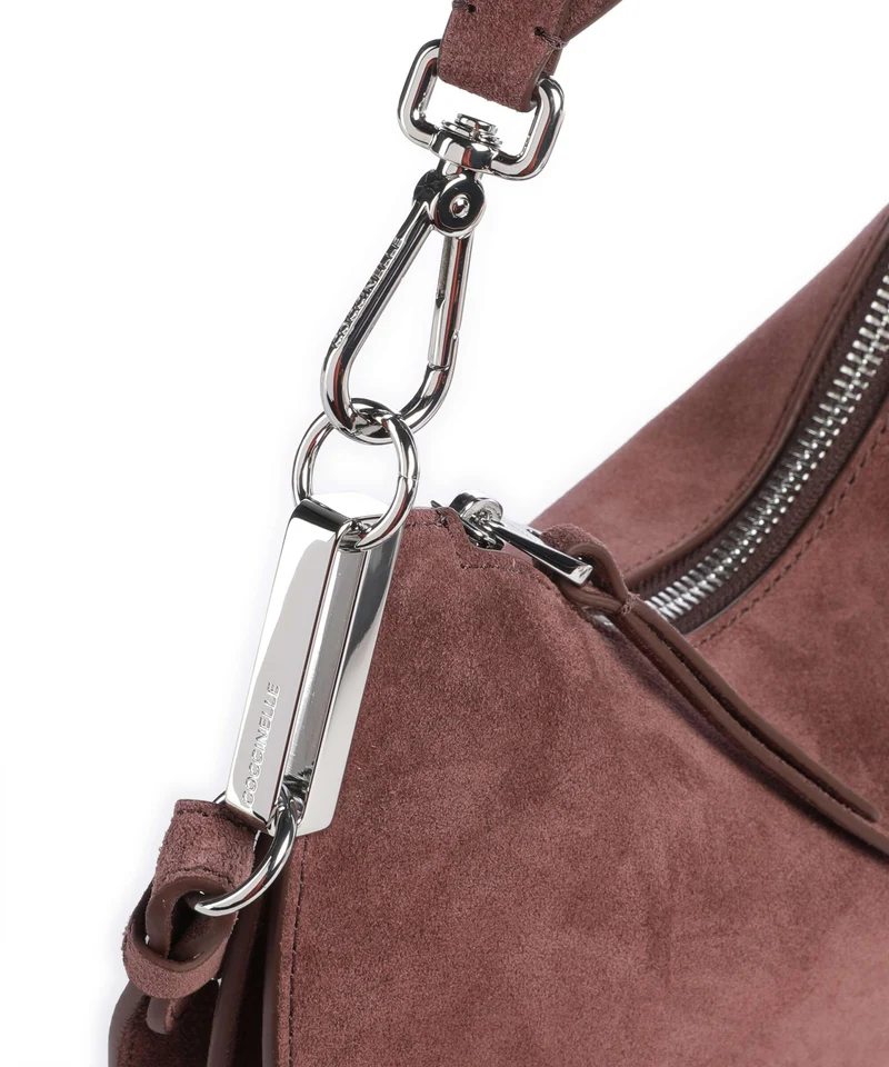 Coccinelle Sunup Suede Sac porté épaule berry