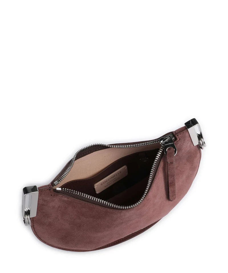 Coccinelle Sunup Suede Sac porté épaule berry