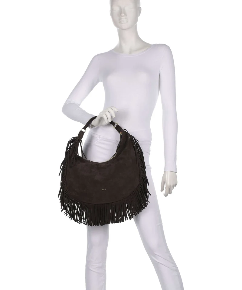 Abro Suede Nana Sac fourre-tout dark brown