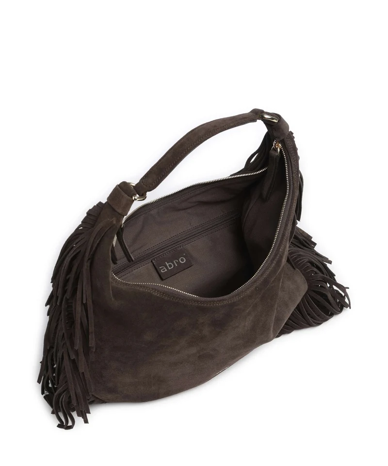Abro Suede Nana Sac fourre-tout dark brown