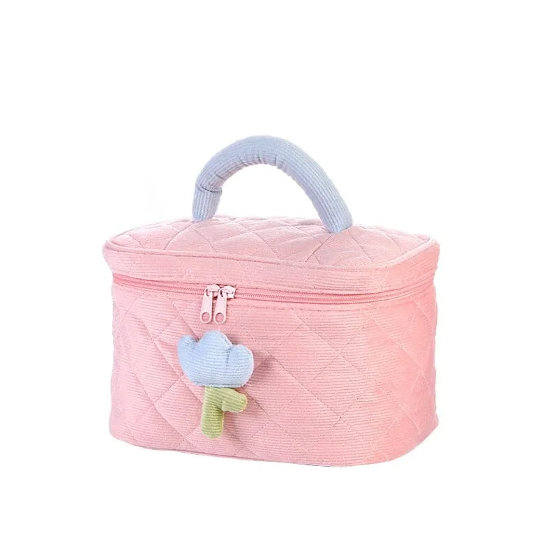 Vanity Voyage Velours Femme | Tulipe Côtelé Spacieux