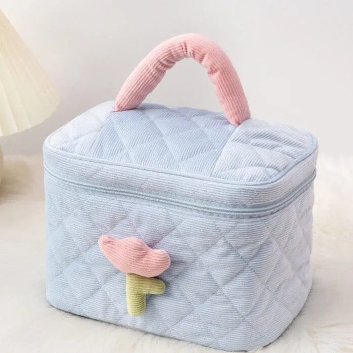 Vanity Voyage Velours Femme | Tulipe Côtelé Spacieux
