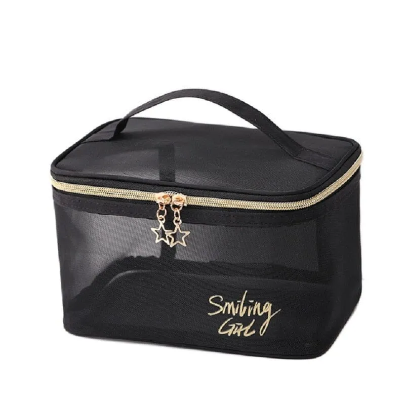 Vanity Voyage Femme Transparent | Spacieux et Pratique Mesh