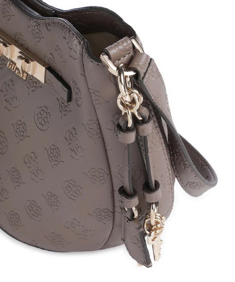 Guess Carmella Sac seau taupe logo