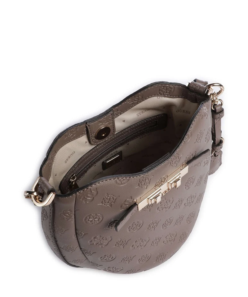 Guess Carmella Sac seau taupe logo