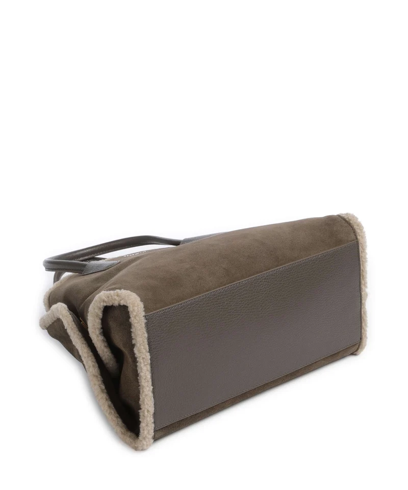 Coccinelle Tylde Suede Sac à main fango/warm taupe