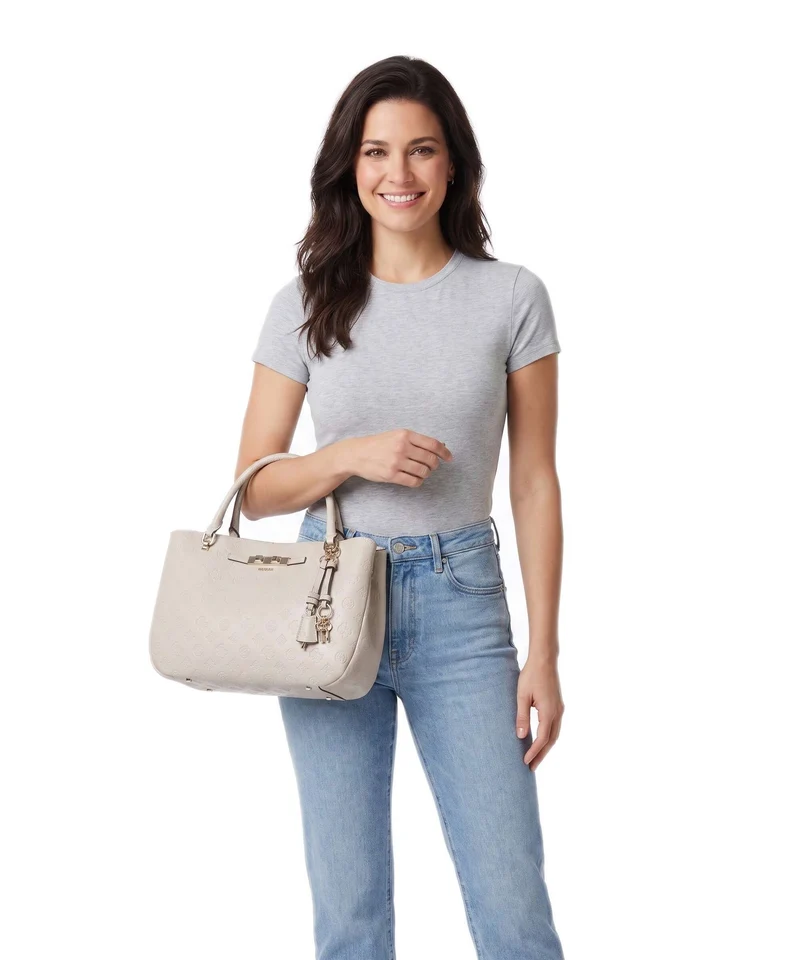 Guess Carmella Girlfriend Sac à main bone logo