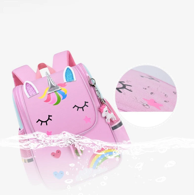 Cartable licorne arc-en-ciel pour enfant