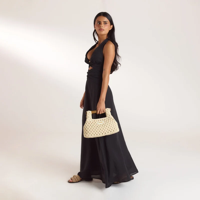 Sac Clutch Clover - Crème