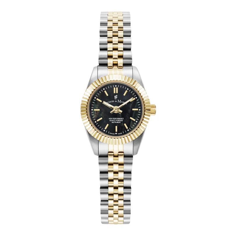 Jacques Du Manoir Inspiration 22mm Black MOP Women's Watch JWL05105