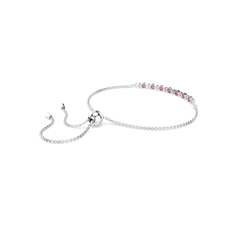 Swarovski Bracelet de tennis Matrix argenté avec accents roses 5763042