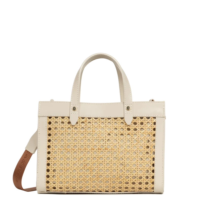 Petit sac cabas main - Cannage Rotin